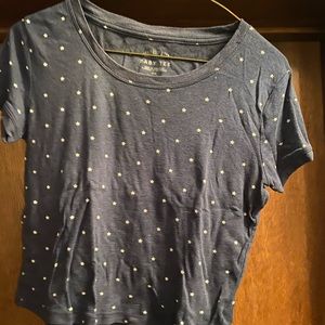 Cropped star tee